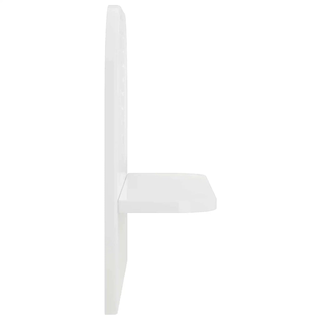 Scaffale da parete 2 pz Bianco Lucido 41 x 13,5 x 37,5 cm 8014936