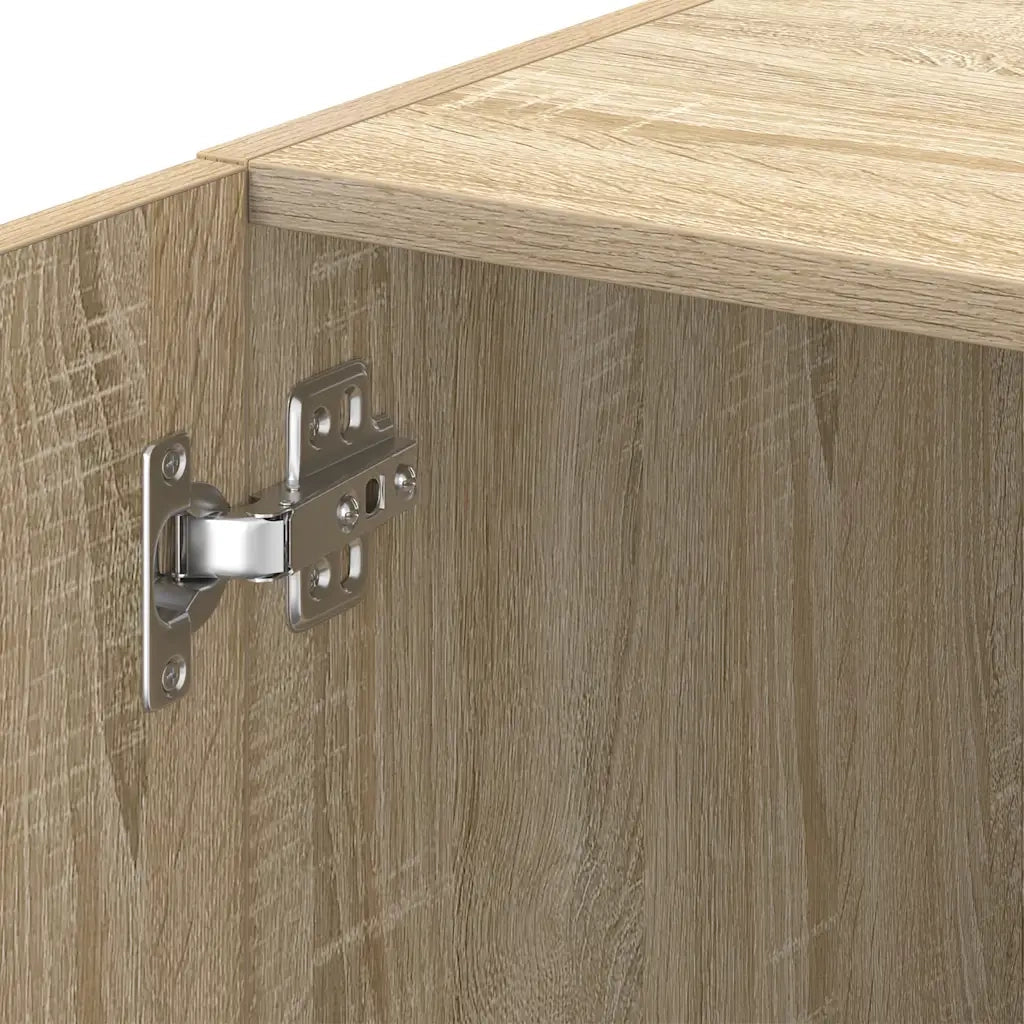 vidaXL Mobile Sottile Rovere Sonoma 30x42,5x225 cm in Truciolato