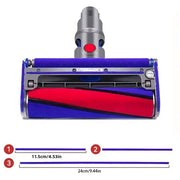 Accessori per aspirapolvere Dyson V6 V7 V8 V10 V11, striscia anti-schizzo con bordo di lana per sostituire la striscia, lunga e corta + chiave a croce