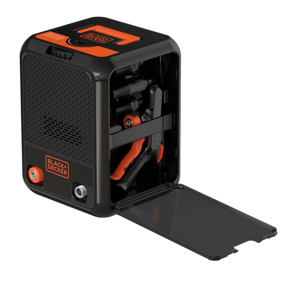 BLACK+DECKER Idropulitrice BXPW1900C, Compatta, ad Alta Pressione, per Auto ed Esterni Casa, Pressione max. 150 bar, Portata max. 460 l/h, Potenza Assorbita 1900 W