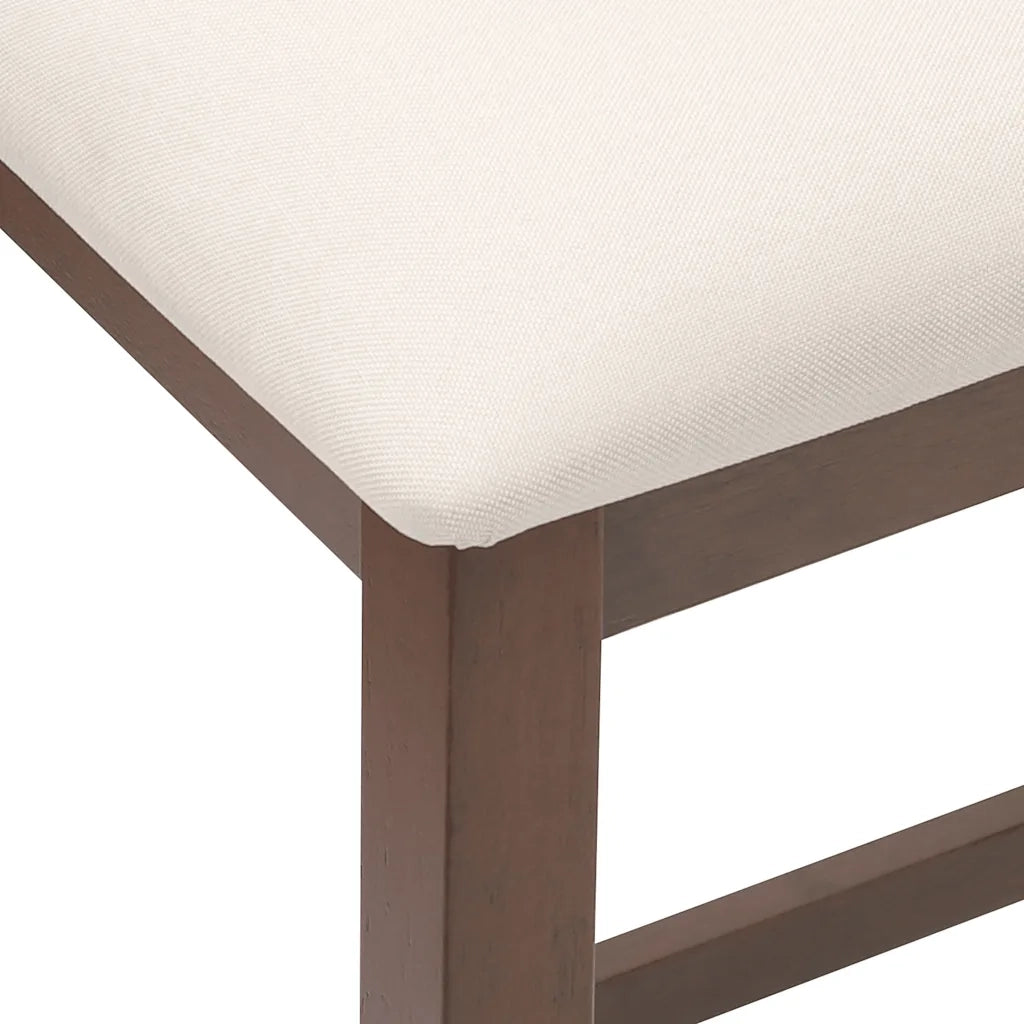 vidaXL Sedie da Bar con Cuscini 2pz Marrone Legno Massello di Hevea