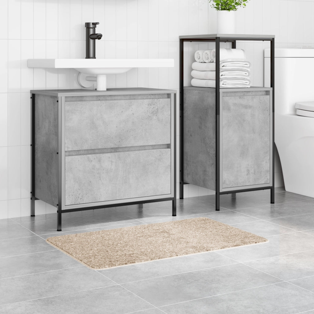 Tappetino da bagno rettangolare crema 50x80 cm in polipropilene antiscivolo