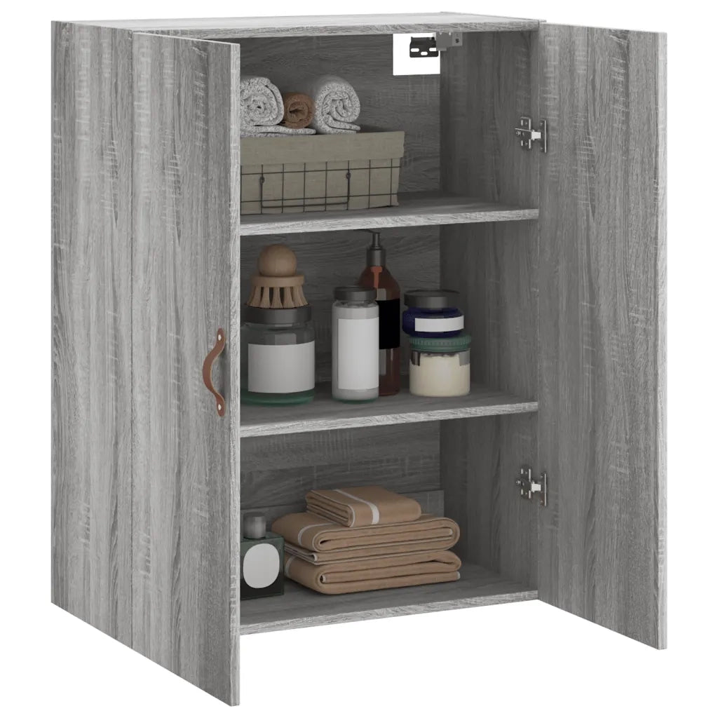Armadietto a Muro | Mobile a Parete Grigio Sonoma 69,5x34x90 cm