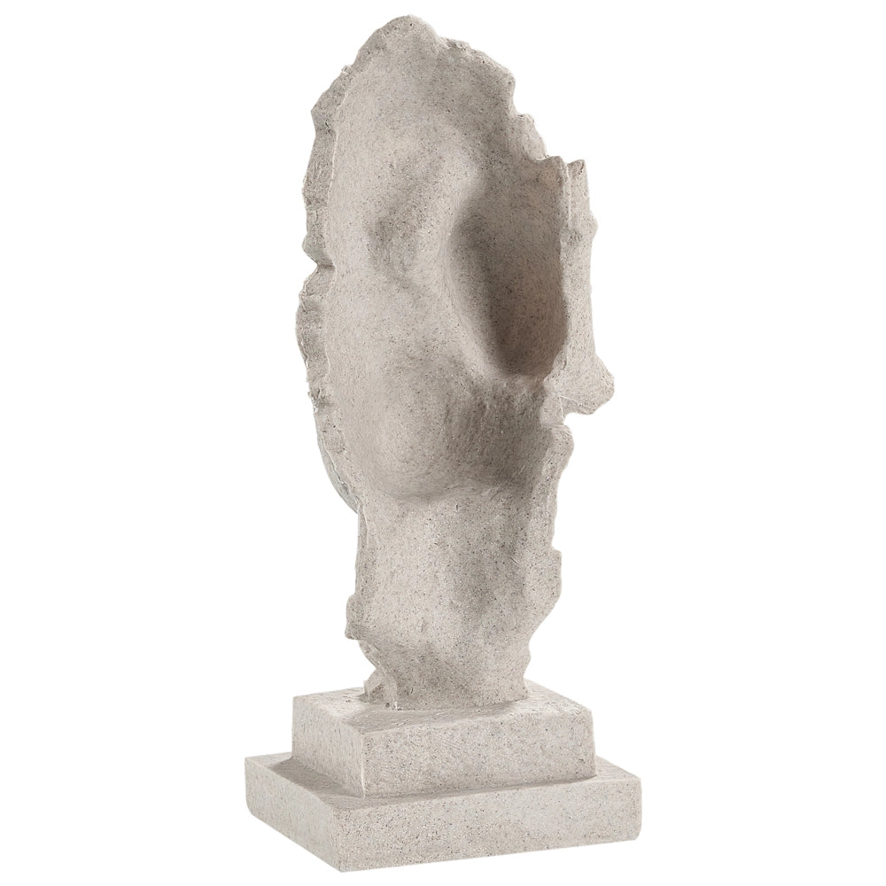 Figurina decorativa Testa di resina grigia Statuetta di stile moderno Accessori decorativi