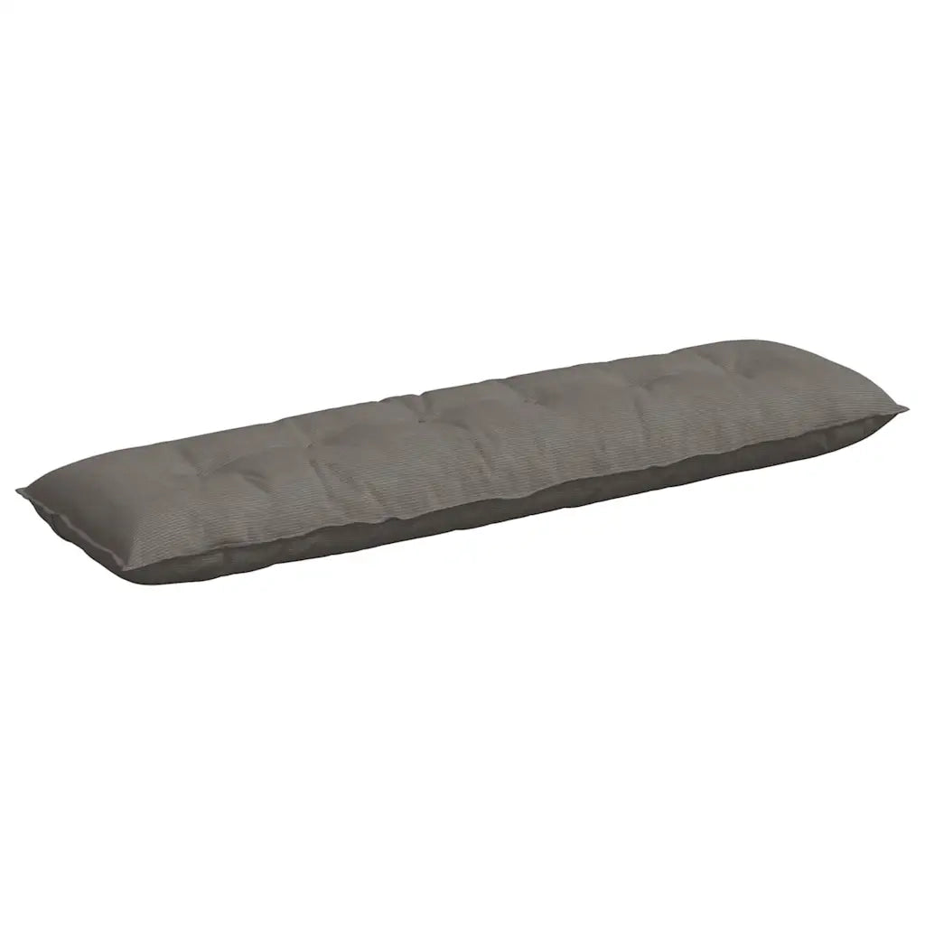 Cuscino per Schiena Grigio chiaro 180 x 50 cm Tessuto in Cords 42014951