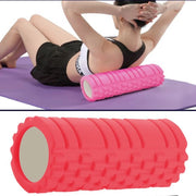 Trade Shop - Rullo Fitness Pilates Schiuma Tubo Esercizi Palestra Yoga Massaggi Schiena 33x14 -