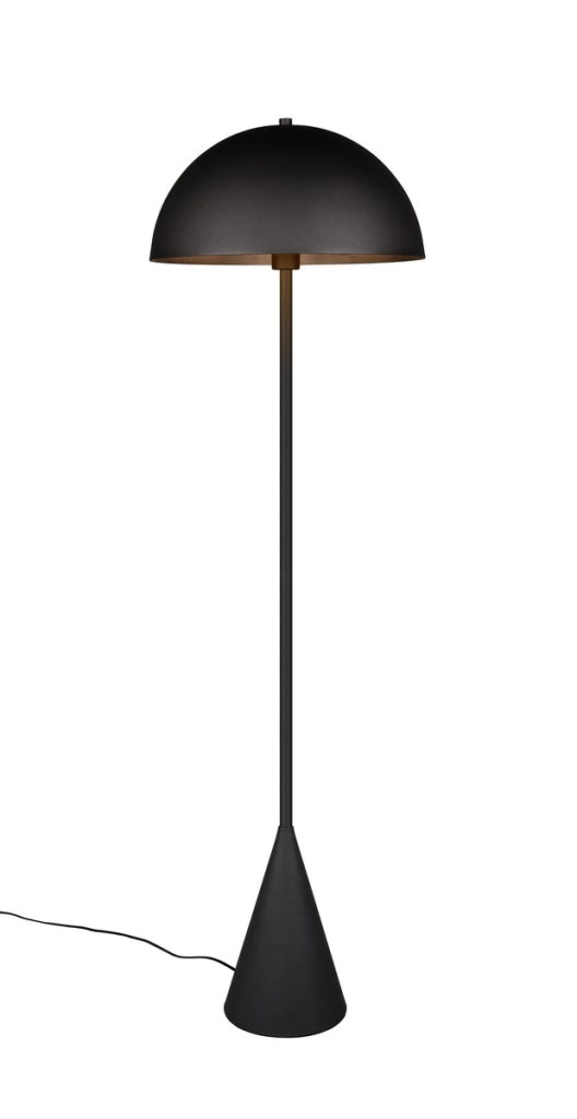 Lampada da terra fungo ALFIE Trio nera opaca 130cm E27