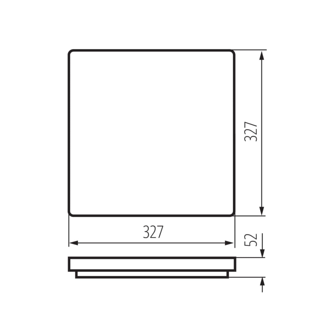Plafoniera LED Kanlux VARSO bianca quadrata 36W 4000K IP54
