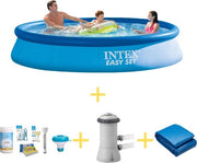 Piscina Easy Set - 366 x 76 cm - Inclusa Kit Manutenzione WAYS, Pomp Filtro & Telaio Fondale