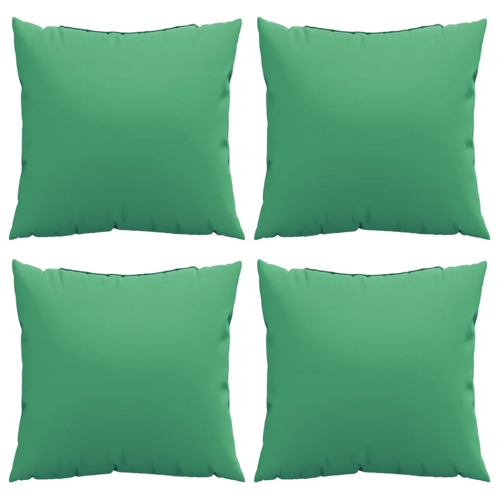 Cuscini per Divano 4 pz Verdi 60x60 cm in Tessuto