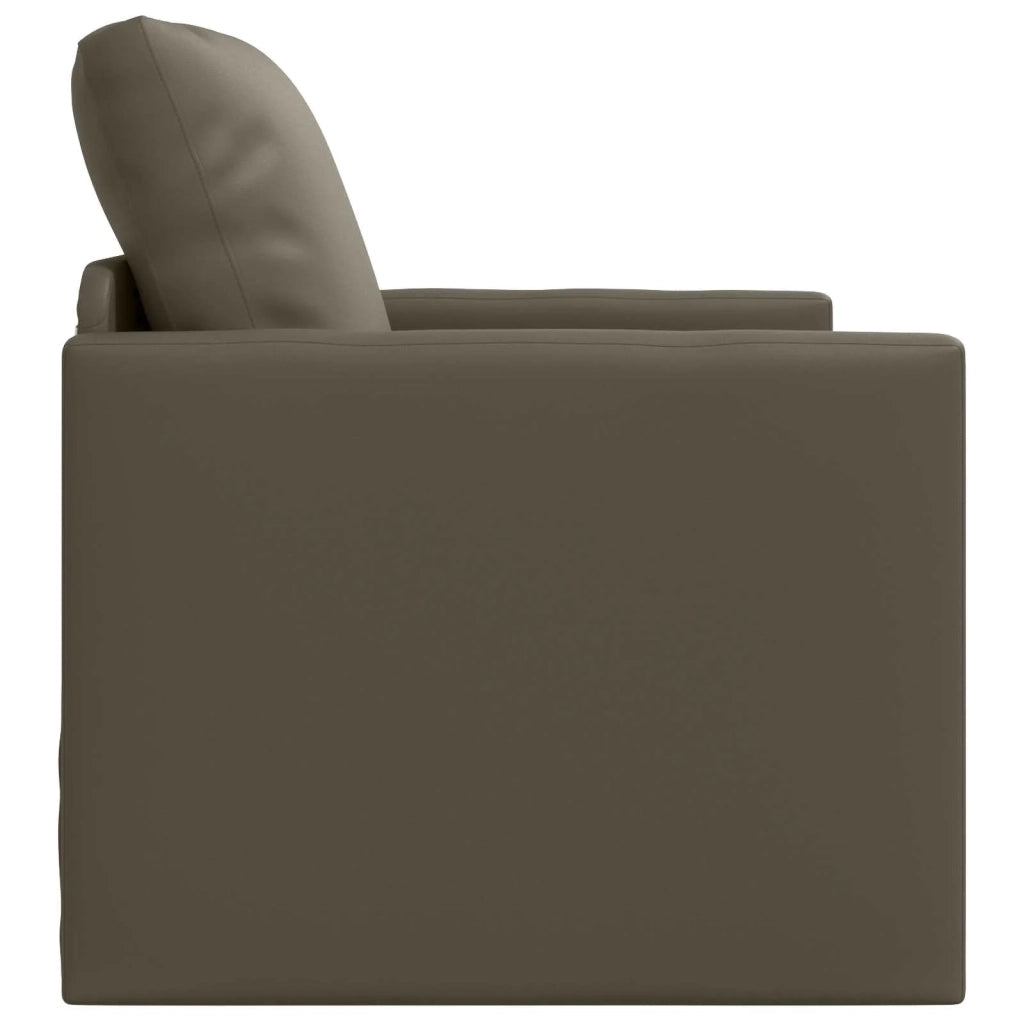 Divano letto 60cm Grigio Pelle Artificiale 4106632