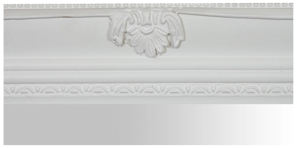 Biscottini Specchiera da appendere verticale/orizzontale L62xPR4xH82 cm finitura bianco anticato.