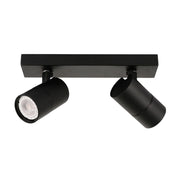 Applique/Plafoniera Italux Laconi 2xGU10 nera moderna