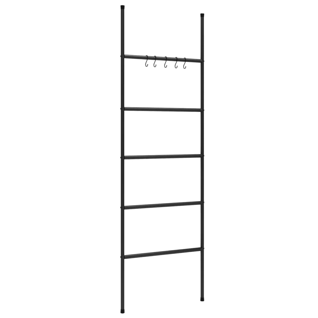 Scala portasciugamani a 5 ripiani 58 x 175 cm ferro nero 02_0005484