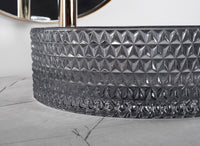 Lavabo Da Appoggio Rea Cristal Black 35