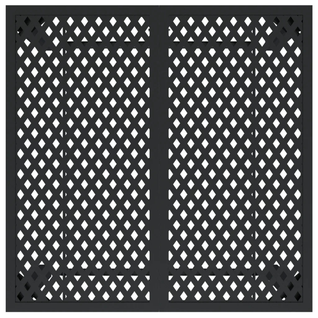 Tavolo da Giardino Antracite 80x80x72 cm Acciaio 362743