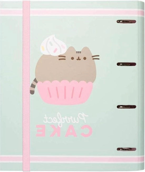 Ringband con 4 anelli per A4 con collezione Foodie Pusheen