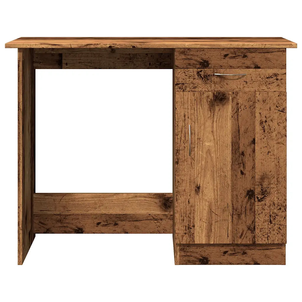 Scrivania Legno Antico 100x50x76 cm in Legno Multistrato