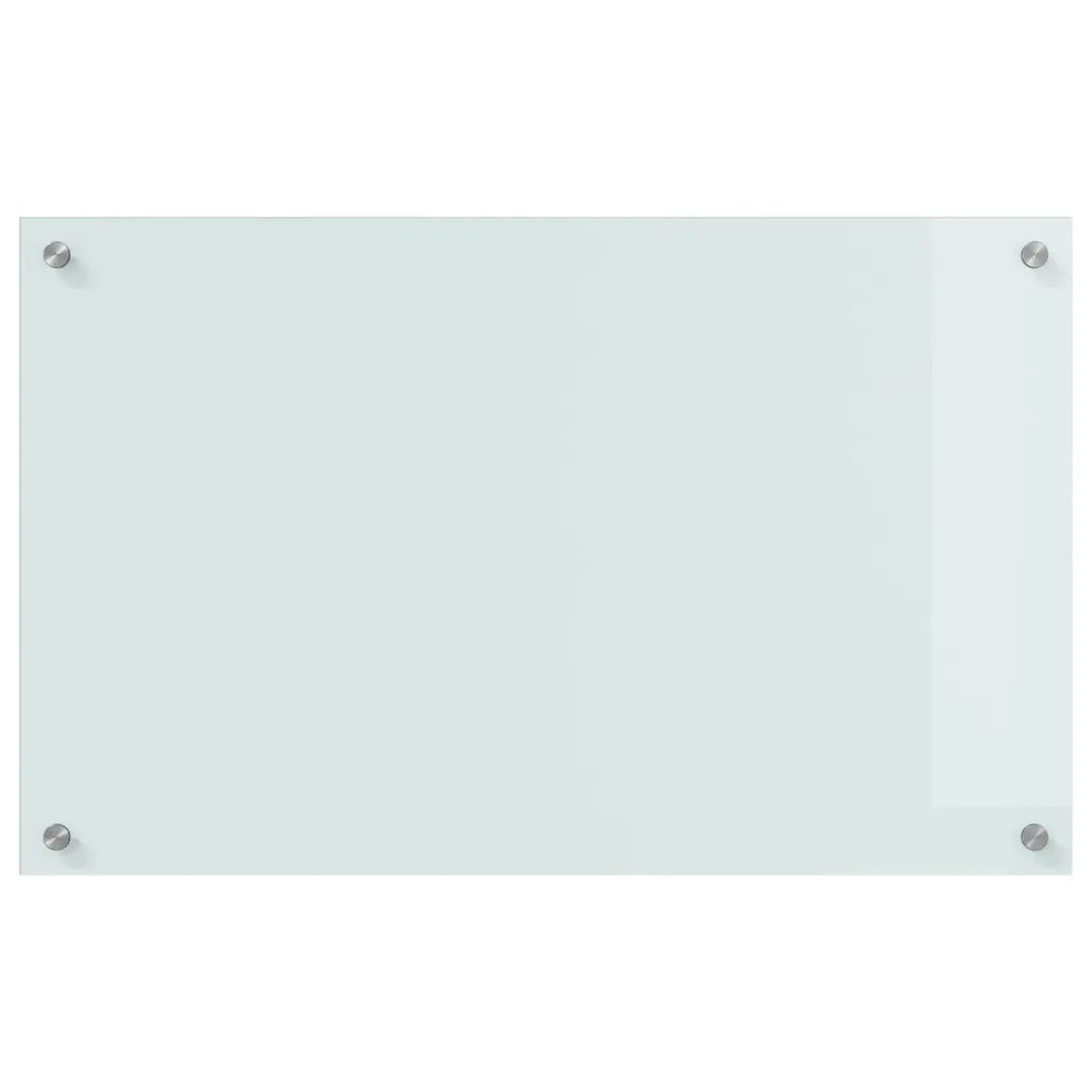 Schienale da cucina 2 pcs Bianco 80 x 50 cm vetro temperato 3415522