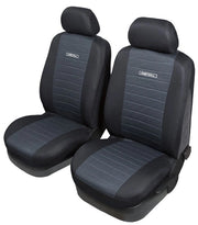 coppia copriseedile Metal per auto universale copertura sedili anteriori nero