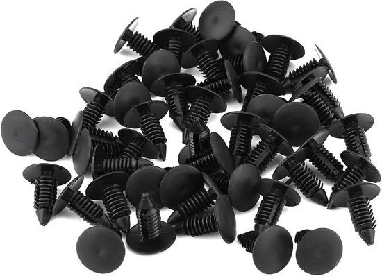 50 pezzi di viti in plastica per targa posteriore e paraurti - clip di fissaggio per paraurti e targhe posteriori.