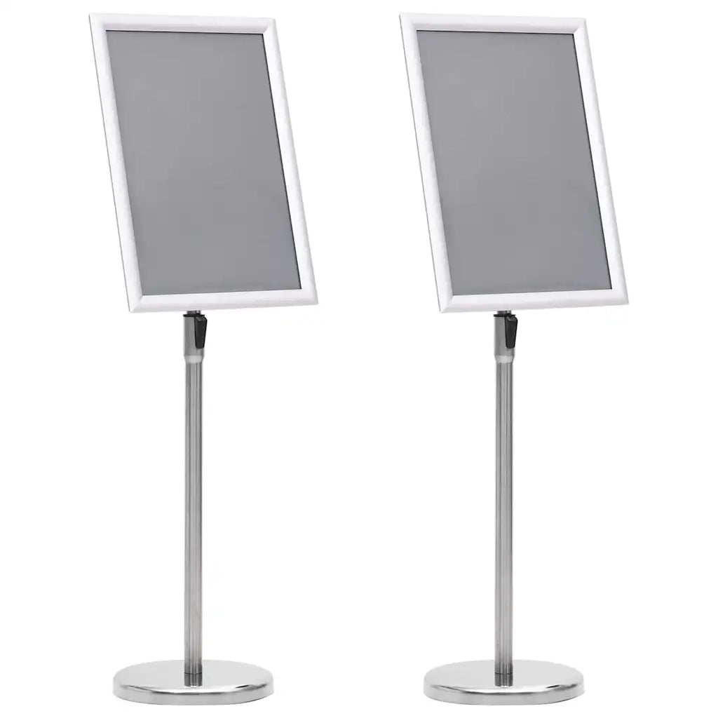 Supporti per poster 2 pz Argento 45 x 32,7 x 108 cm Alluminio CFW4365748