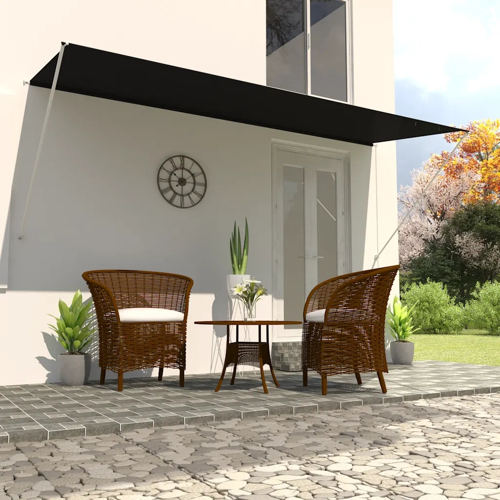 Tenda da Sole Retrattile 400x150 cm Antracite 143763