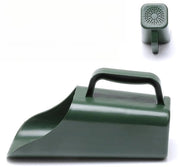 Scoopa per piantine, cucchiaio multifunzionale, cucchiaio in plastica, attrezzo per giardinaggio, cucchiaio per concimare, cucchiaio per acquario, verde, 2 pezzi