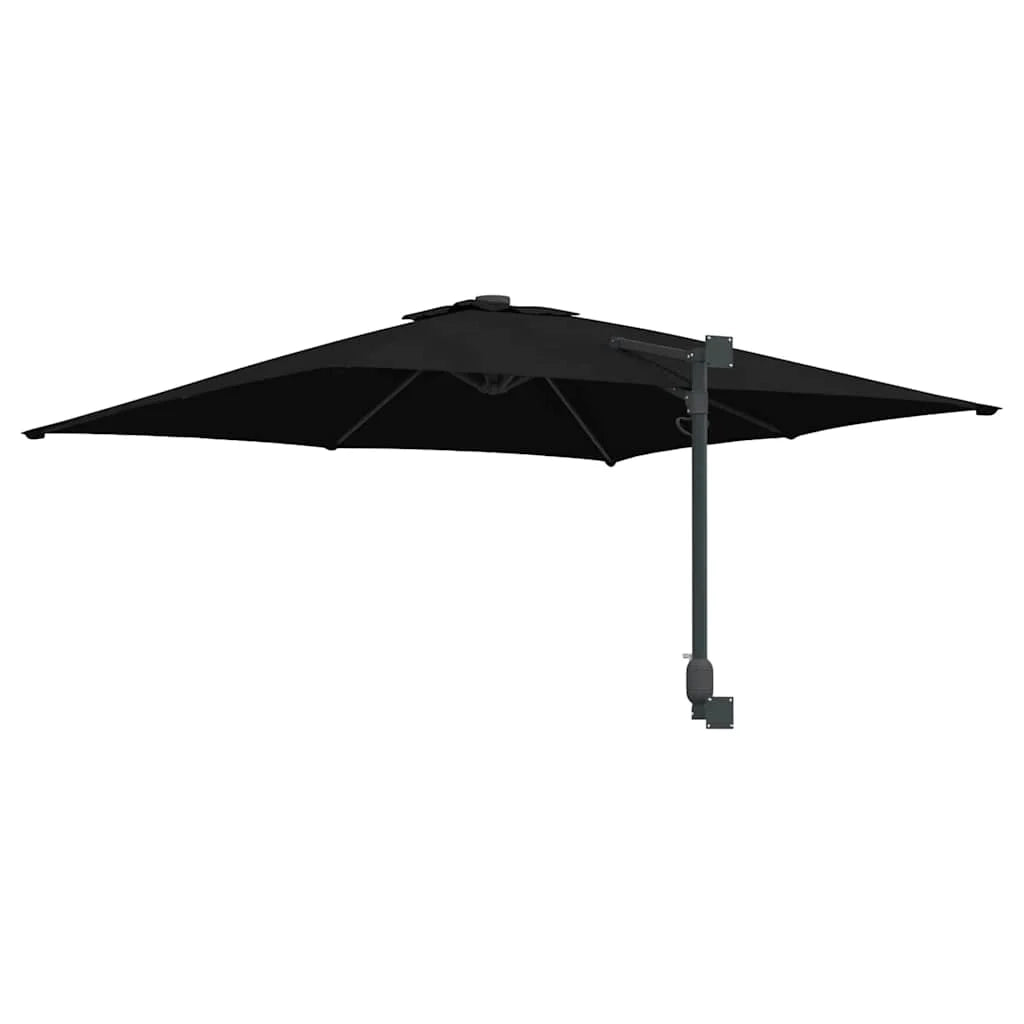 Moderno ombrellone da giardino basculante 248,5 x 247,5 x 160 cm per pratico terrazzo in poliestere nero 02_0058640