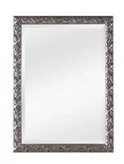 Specchiera in foglia argento rettangolare- misure: 59 x 79 x 3