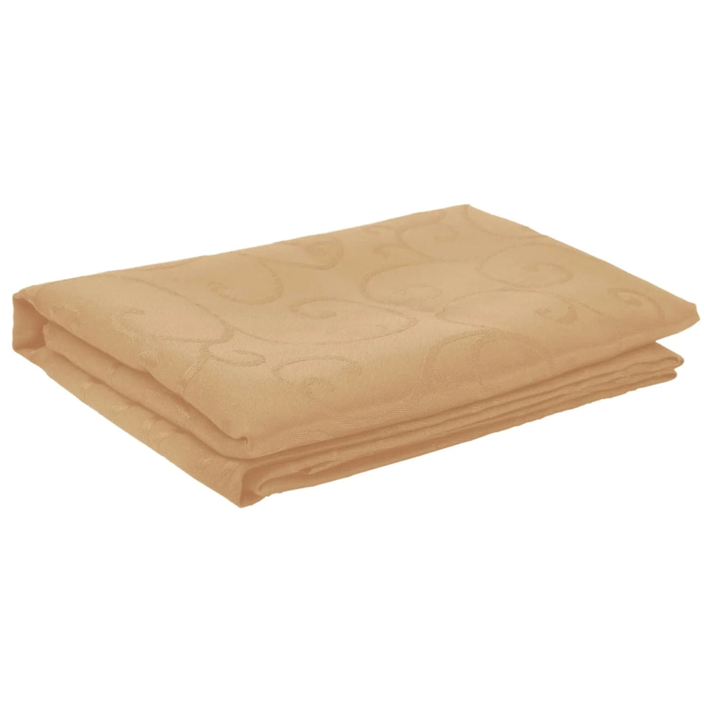 Tovaglia da Tavolo Rotondo Beige Ø 160 cm 42040138