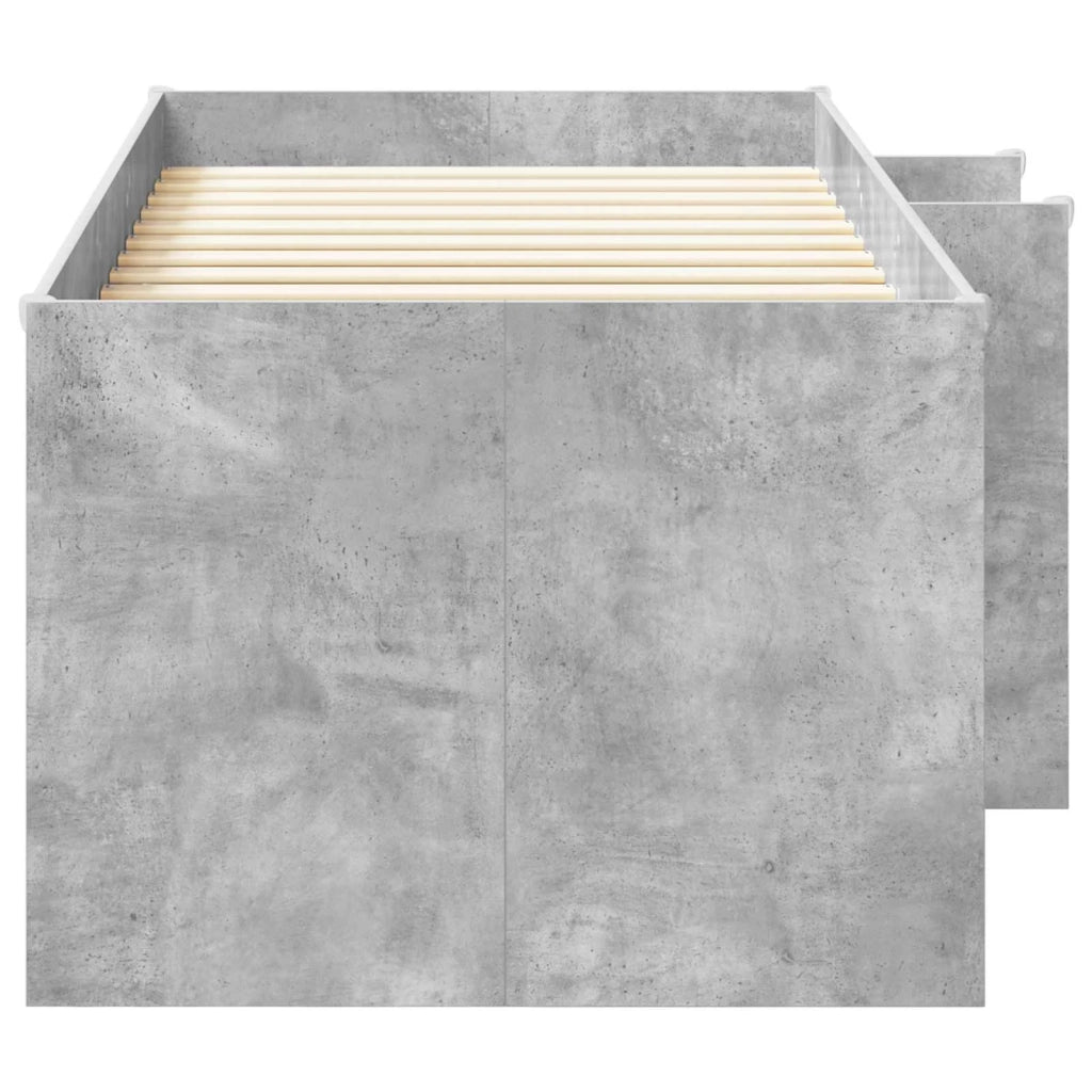 Letto Alto per Bambini Grigio Cemento 90 x 200 cm 3422558