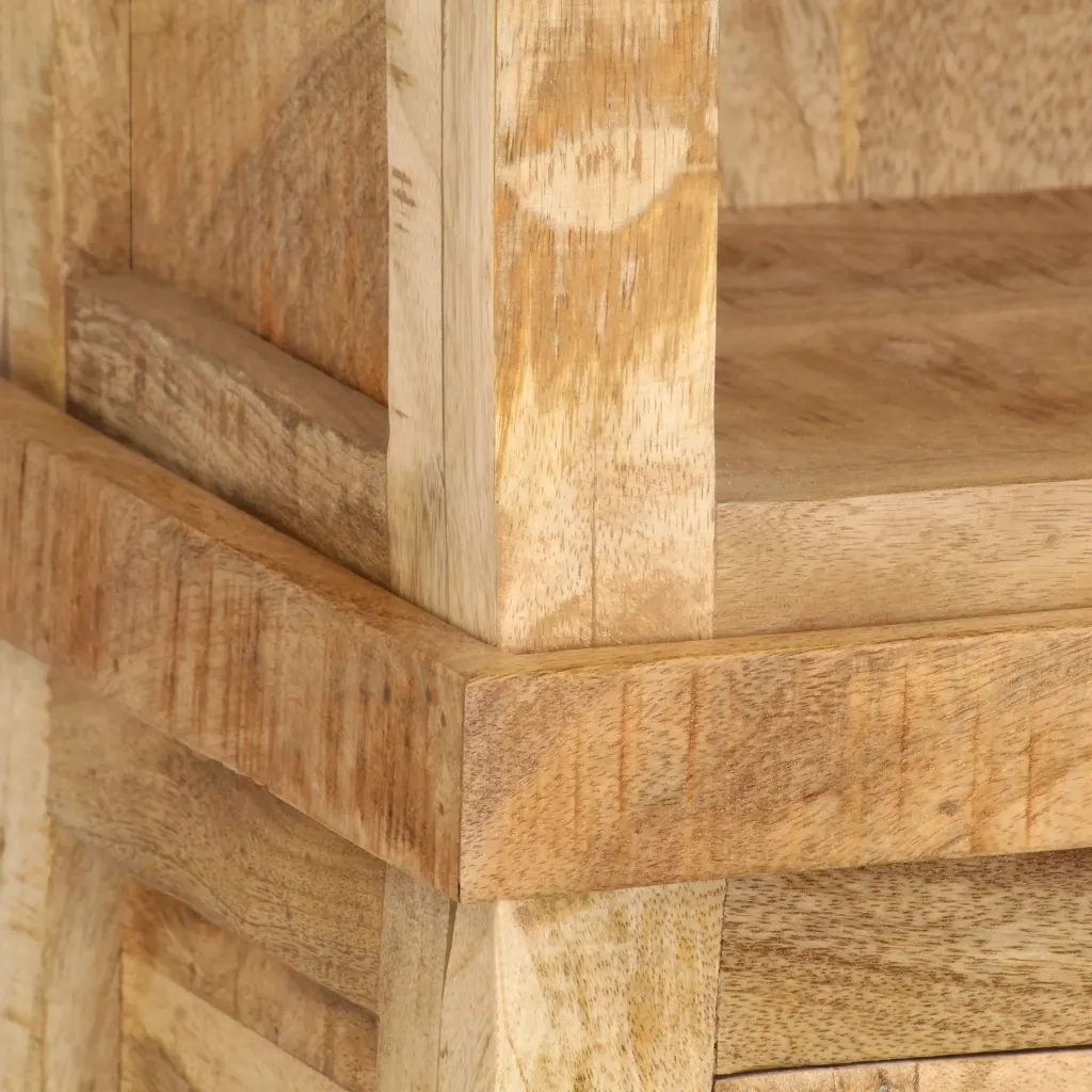 Libreria 50x30x180 cm in Legno Massello di Mango 247329