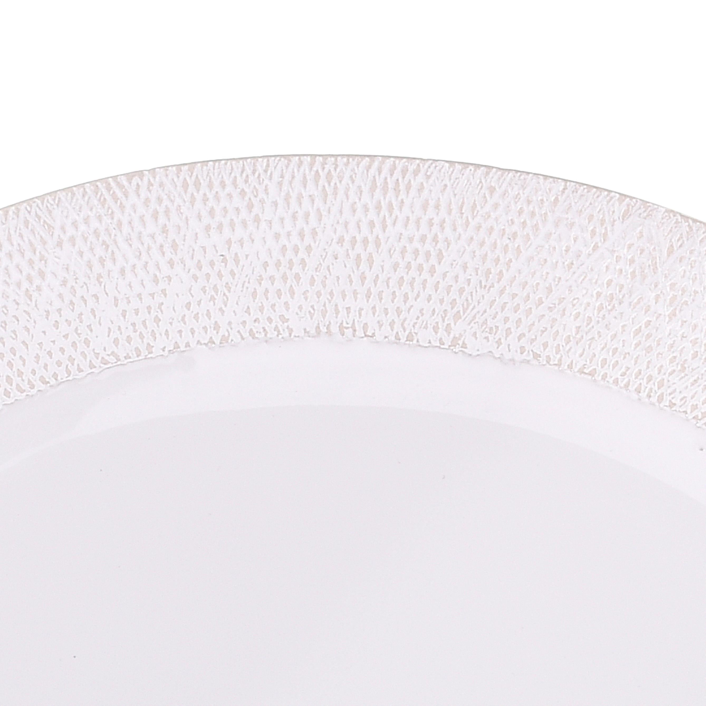 Set 2 Piatti in Ceramica Decorato Larghezza 34 cm