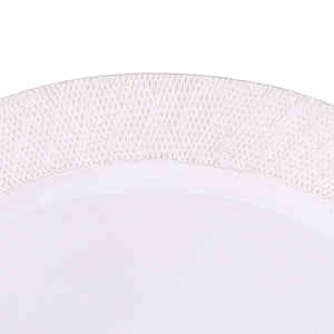 Set 2 Piatti in Ceramica Decorato Larghezza 34 cm