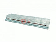 GABBIE GABBIA CONIGLI INGRASSO OTTO FORI PER 16 CONIGLI CM. 200x40xH30