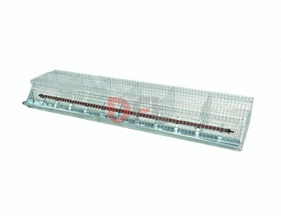 GABBIE GABBIA CONIGLI INGRASSO OTTO FORI PER 16 CONIGLI CM. 200x40xH30