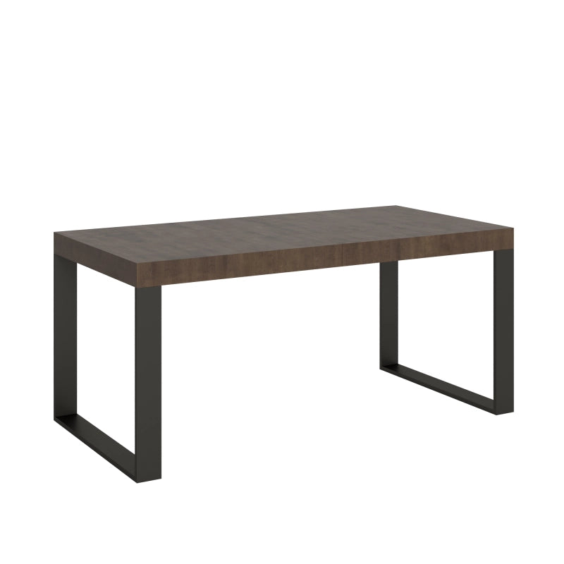 Tavolo allungabile 90x180/284 cm Tecno Premium telaio Antracite - Noce