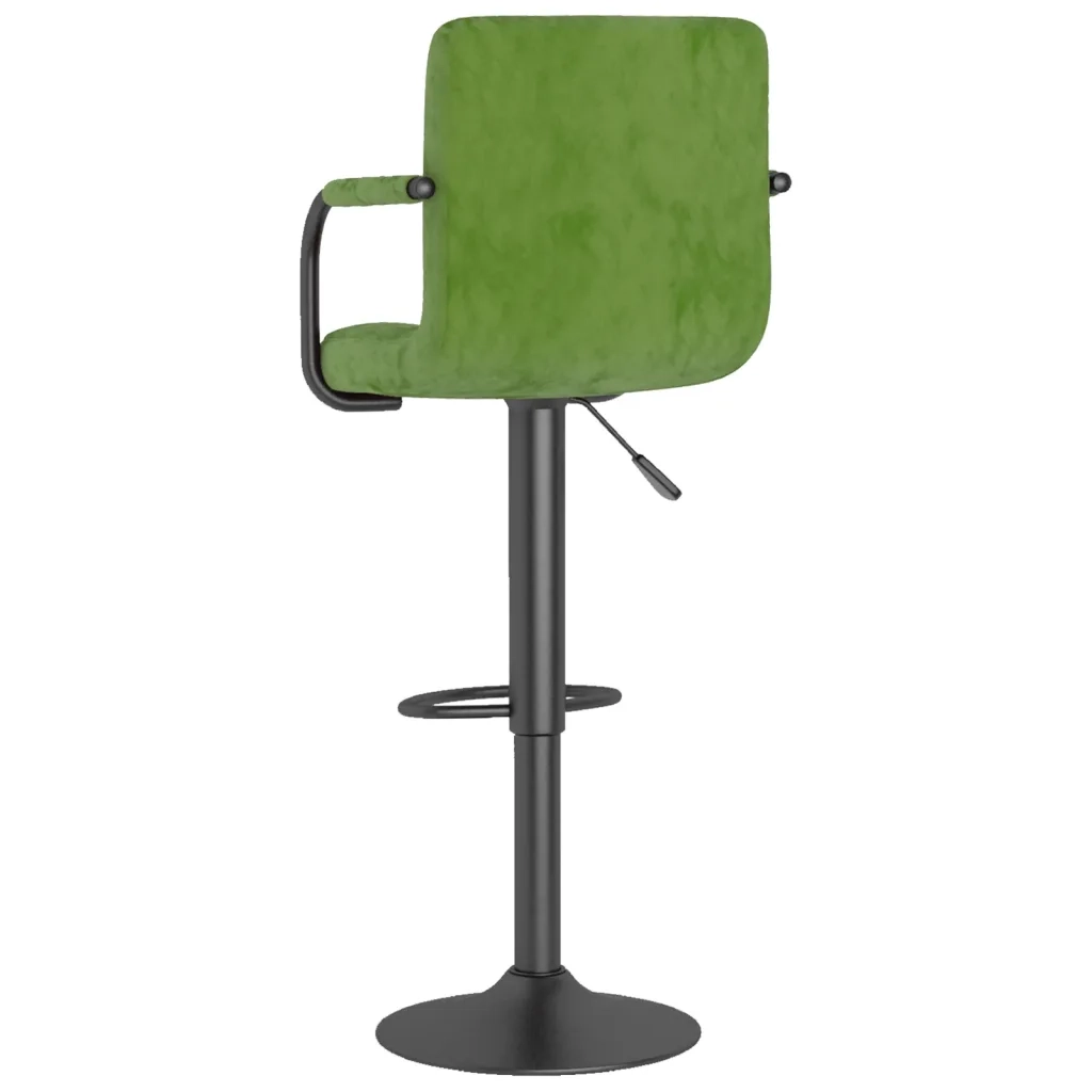 vidaXL Sgabelli da Bar 2 pz Verde Chiaro in Velluto
