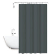 Trade Shop - Tenda Doccia Antimuffa Impermeabile 180x200cm Con Anelli Bagno Grigio Scuro 79718 -