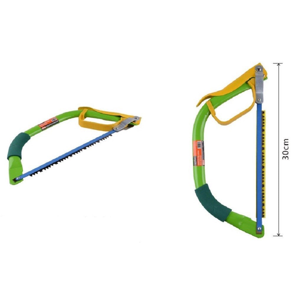 Trade Shop - Sega Seghetto Ad Arco Archetto A Mano In Acciaio 30cm 12" Segaccio Taglio 90181 -