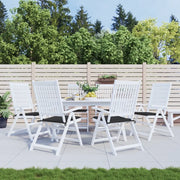 Cuscini per Sedia 6 pz Neri 50x50x4 cm in Tessuto Oxford 314053