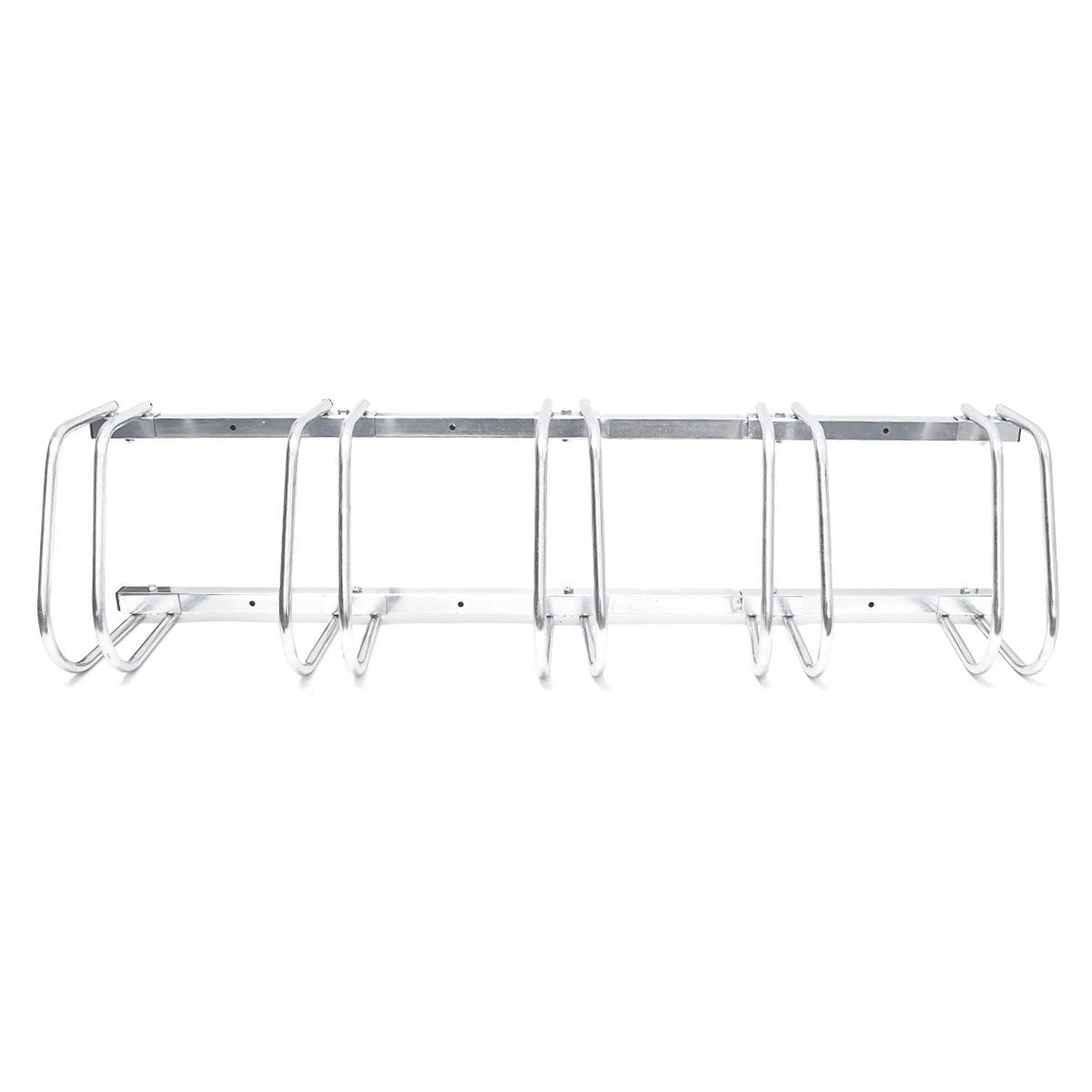 Sistema portabici portabici ribaltabile 5 bici pratico garage a terra o a muro 3413004