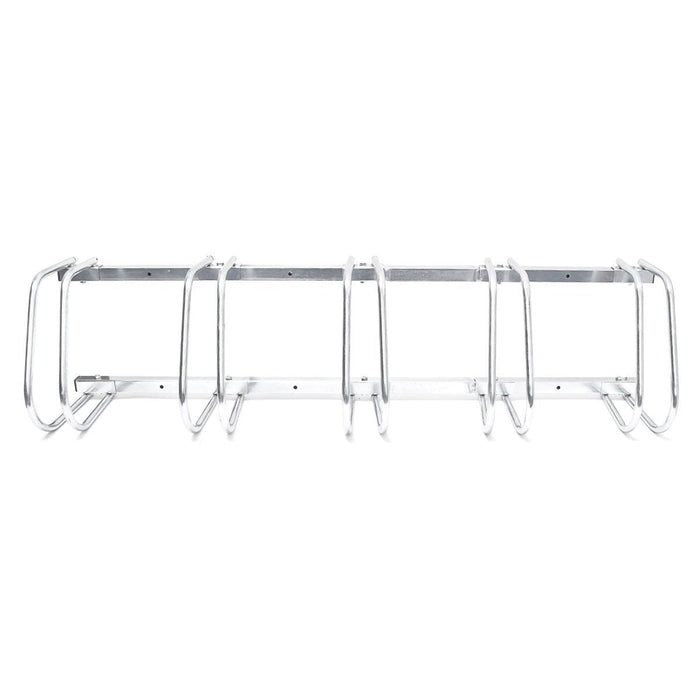 Sistema portabici portabici ribaltabile 5 bici pratico garage a terra o a muro 3413004