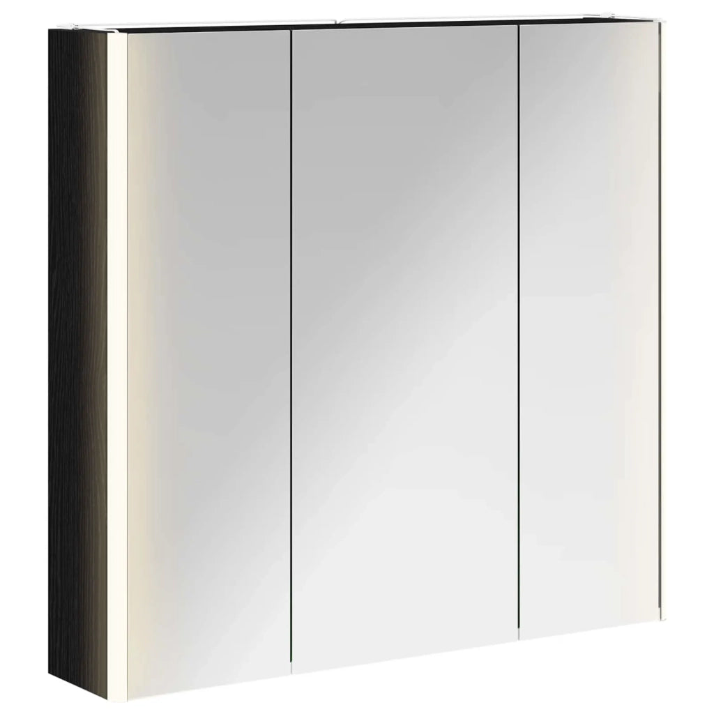 Mobiletto per specchio da bagno Rovere Nero 73.5 x 15.5 x 70 cm 889256
