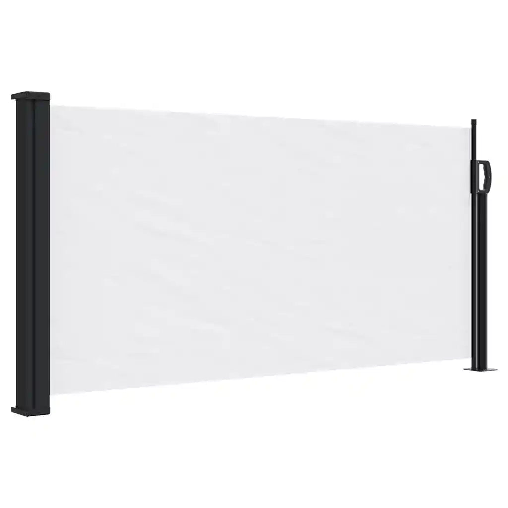 Tenda da Sole Laterale Retrattile-Tenda parasole per balcone per giardino Bianco 100x300 cm