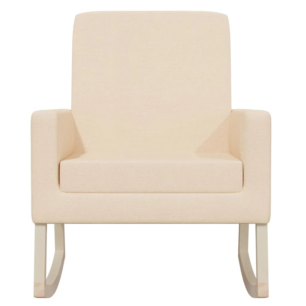 Sedia a Dondolo Crema in Tessutocod mxl 119426