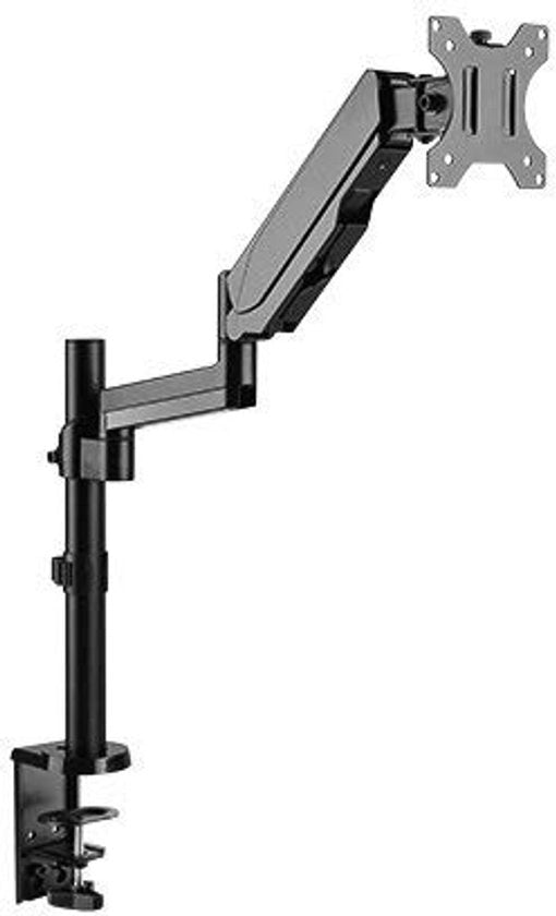 Sostegno per monitor con regolazione di altezza a gas per schermi LED e LCD fino a 32 pollici VESA 75x75 100x100 OFFICE-GS412 (1 monitor)