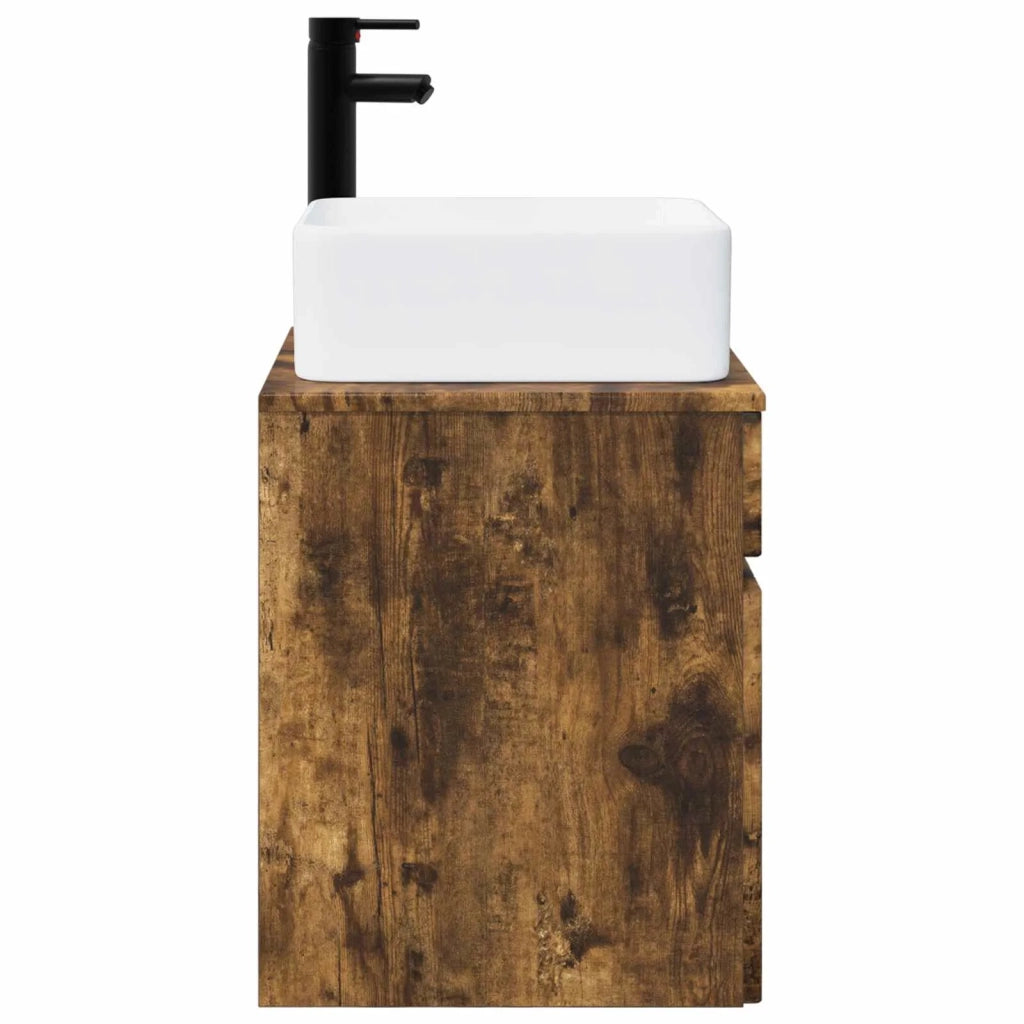 Mobile lavabo da parete Rovere Fumo 49 x 41 x 63 cm 890567