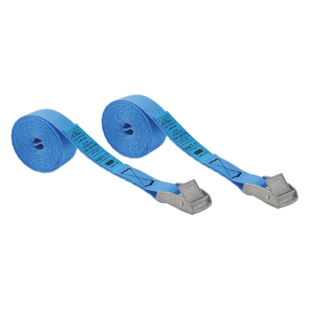 NASTRO DI FISSAGGIO CON FIBBIA mt.2,5 x mm 25 cf 2pz  - STROPS